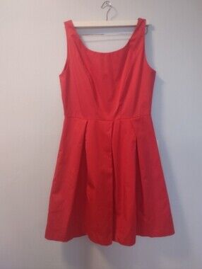 ☀️ SUMMER SALE!! Tristan Burnt Red Orange Skater Fit & Flare Dress